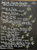 Menu Les Terrasses De La Mer - Exemple de menu