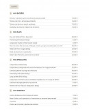 Carte et menu de SeaQuest à La Ciotat — La carte