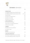 Carte et menu de Château de Fonscolombe à Le Puy Sainte Reparade — Vins rosés