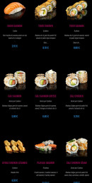 Menu Enjoy Sushi - Les best seller
