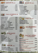 Menu Maki&Wok - Les sushis, makis, ...