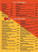 Menu Pizza al dente - Les pizzas