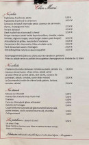 Carte et menu de Brasserie Chez Mimi à Saint Cannat — Les plats à la carte