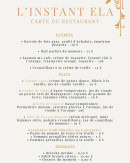 Menu L’instant Ela - La carte