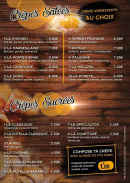 Menu Pizzeria di Milano - Les crêpes