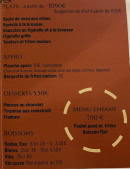 Menu Trattoria corsica - Les plats, desserts et boissons, ...