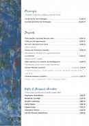 Menu Grand Boise - Les fromages, desserts, ...