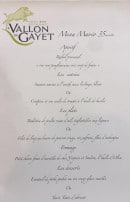 Carte et menu de Le Vallon de Gayet à Mouries — Menu mario