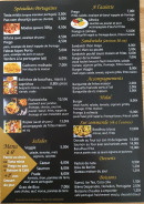 Carte et menu de Au cœur du Portugal à Saint Mitre les Remparts — Les spécialités portugaises, salades, ...