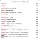 Menu Casa Pizza - Les Pizzas Tomate