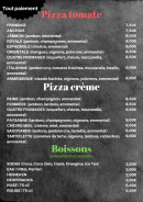 Carte et menu de Pizza del Napoli à Saint Mitre les Remparts — Les pizzas et boissons