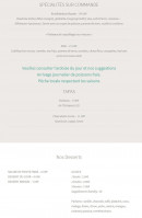 Carte et menu de Restaurant Le Rivage à Sausset les Pins — Les spécialités, tapas et desserts