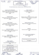 Carte et menu de Restaurant Le Rivage à Sausset les Pins — Menu à emporter