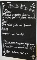 Menu Le Madaleno - Un exemple de menu du jour