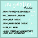 Menu Joufflu 1er - Les galettes