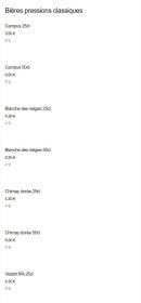 Menu Vous êtes ici - Bières pressions classiques