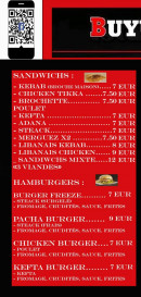 Carte et menu de Buyuk Family à Condé-en-Normandie — Les sandwichs, hamburgers, ...