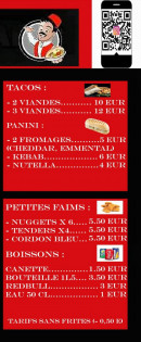 Carte et menu de Buyuk Family à Condé-en-Normandie — Les tacos, paninis, ...