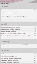 Carte et menu de L'Auberge Saint Germain à Condé-en-Normandie — Les entrées, plats et desserts