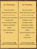 Menu Les 3 Ecus - Les burhers