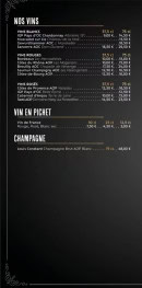 Carte et menu de planet wok à Mondeville — Vins, champagnes...