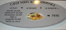 Menu O resto d'Ifs - Las plat, dessert et boissons