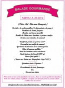 Carte et menu de Auberge Des Dominicaines à Pont l'Eveque — Le menu balade gourmande