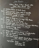 Carte et menu de Le Petit Gourmand à Livarot-Pays-d'Auge — Exemple de menu