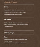 Carte et menu de Moulin Du Fossard à Saint-Martin-de-Bienfaite-la-Cressonnière — Le menu gastronomique