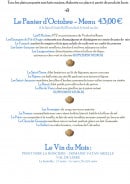 Carte et menu de La Petite Auberge à Trouville sur Mer — Menu à 43€