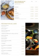 Menu L'Encas - Les moules et assiettes de la mer