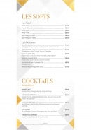 Menu Le Kaz - Les softs et cocktails