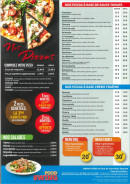 Menu Swing Food - Les pizzas, salades, ...