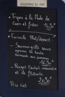 Carte et menu de La Marie du Port à Port en Bessin Huppain — Un exemple de suggestions du chef