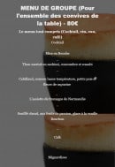 Menu Le bréard - Le menu groupe à 80€