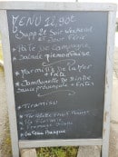 Carte et menu de La Fregate à La Riviere Saint Sauveur — Exemple de menu