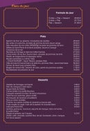 Carte et menu de La Digue de Villers à Villers sur Mer — Les menus, plats et desserts