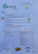 Carte et menu de Aux délices d'Alice à la ferme à Vierville sur Mer — La carte