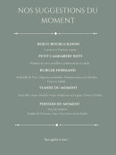 Carte et menu de Le Crabe Vert à Saint Aubin sur Mer — Suggestions