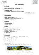 Carte et menu de Les Manoirs des Portes de Deauville à Canapville — La carte