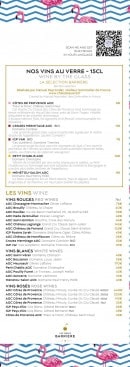 Carte et menu de La Folie Douce by Barrière à Deauville — Vins