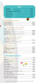Carte et menu de L'Escapade à Merville Franceville Plag — Les boissons suite