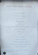 Carte et menu de Un Air 2 Famille à Merville Franceville Plag — Le menu du midi