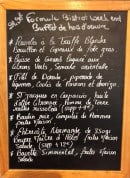 Menu Le Ptit'Beaumont - Un exemple d' ardoise