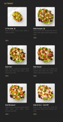 Menu Pizza Cosy - Les salades