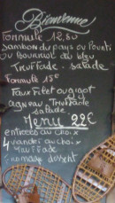 Carte et menu de Auberge du Col de Legal à Saint Projet de Salers — Les formules