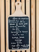 Carte et menu de Auberge du Pont "Chez Sylvie" à Saint Projet de Salers — Un exemple de menu du week end