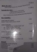 Carte et menu de Auberge Occitane à Saint Mamet la Salvetat — Les formules du jour, assiettes et desserts