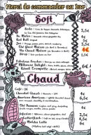 Menu Le Gros Corbeau - Les softs et chauds