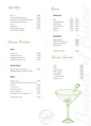 Menu Le Patio - Les apéritifs, bières et boissons fraîches,...